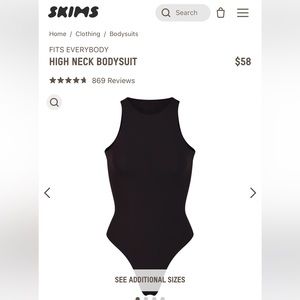 SKIMS fits everybody high neck bodysuit